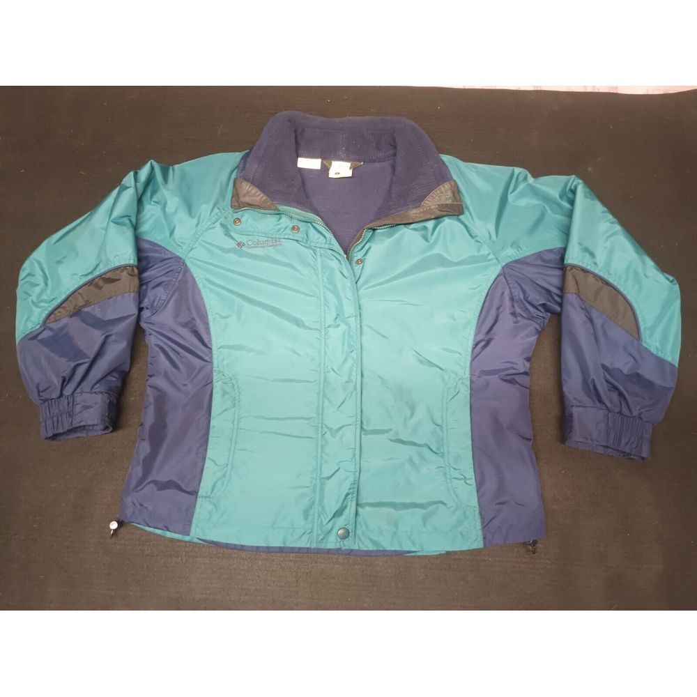 VTG 90s Y2K Columbia Bugaboo Jacket Snow Ski 3-in-1 Teal Purple Womens Large USA